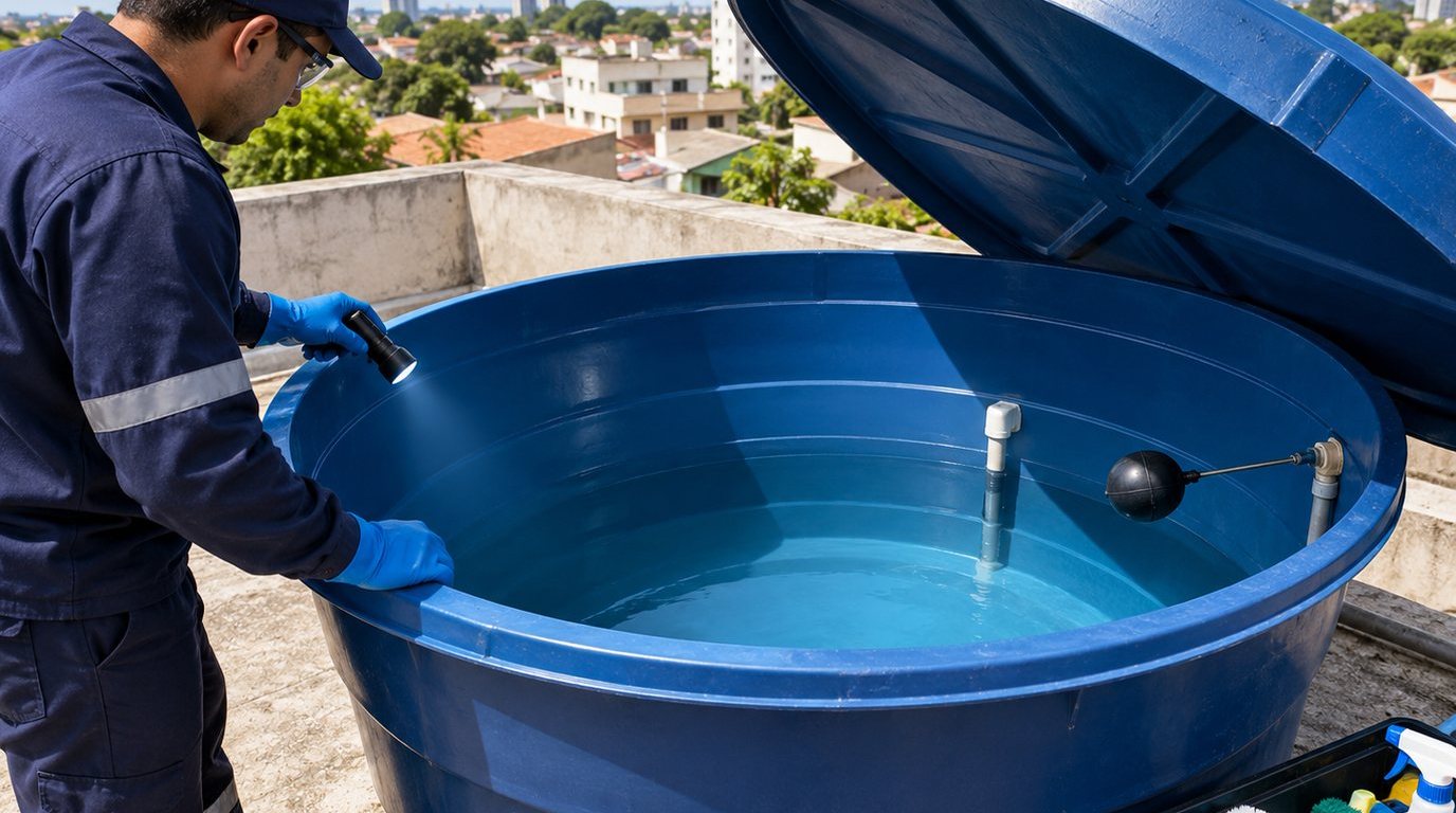 Caixa d'Água Abastecida em Guarapari‑ES