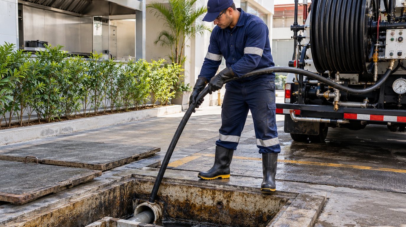 Hidrojateamento de Caixa de Gordura em Guarapari‑ES