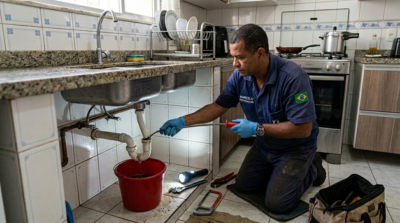 Ligação da Pia da Cozinha em Guarapari‑ES